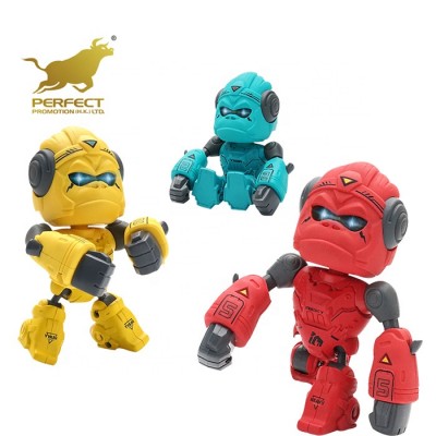 Touch sensing alloy boxing robot electronic diecast orangutans toys with light and sound