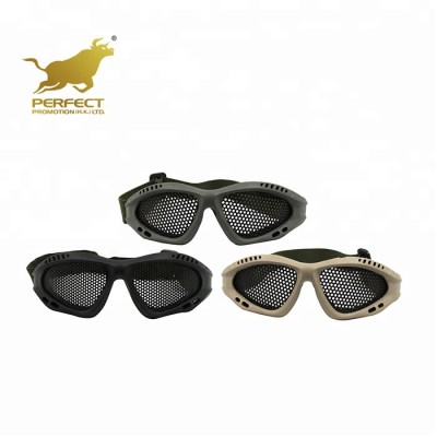 outdoor steel mesh glasses safety military tactical goggles